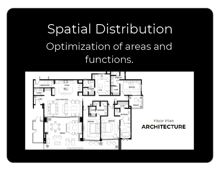 Spatial distribution and area optimization