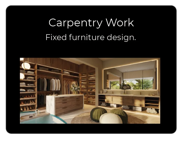 Carpentry and fixed furniture design
