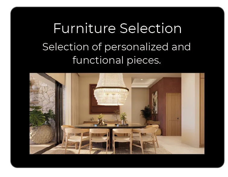 Furniture selection