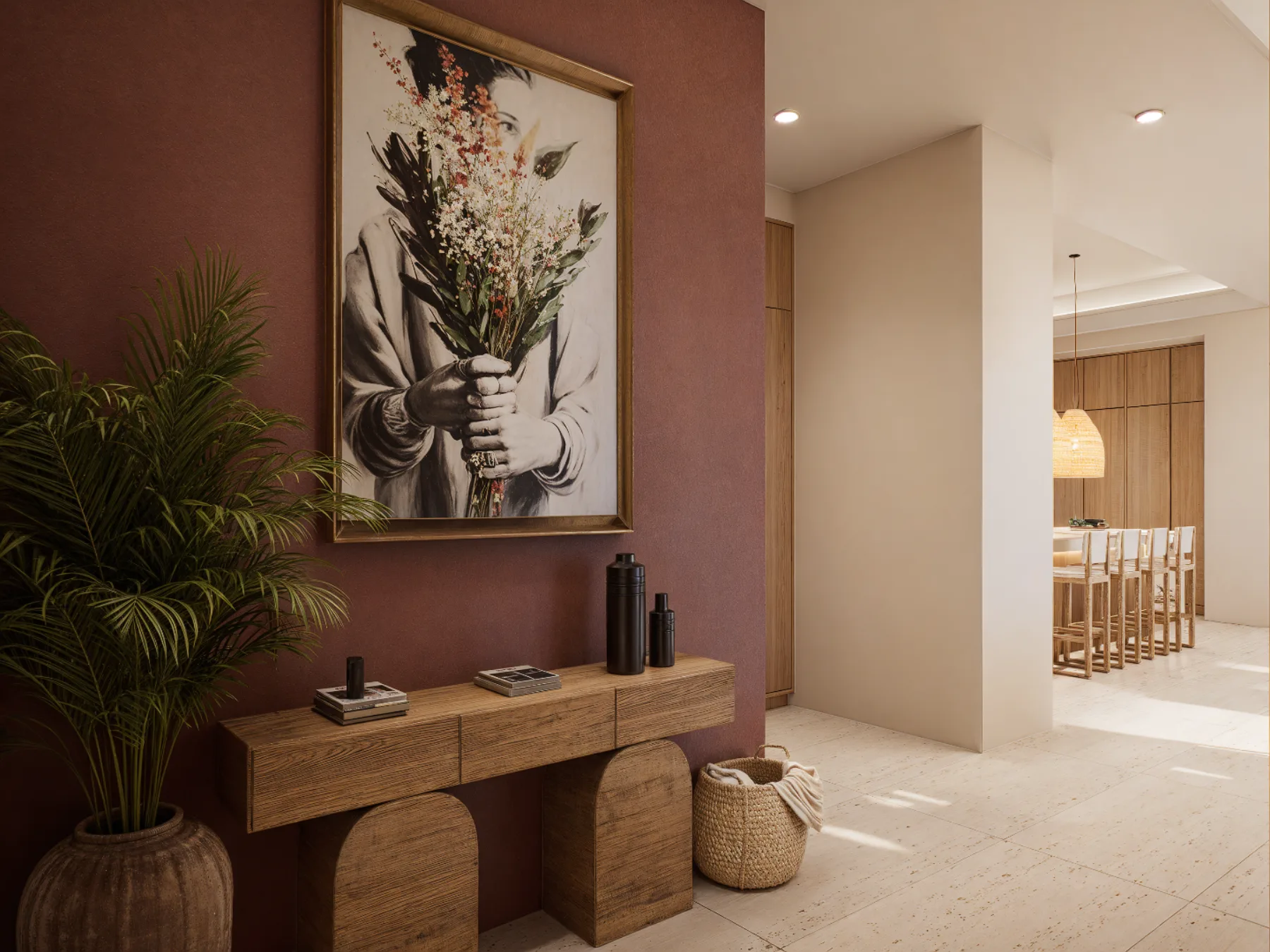 Residential foyer designed by WeDesign