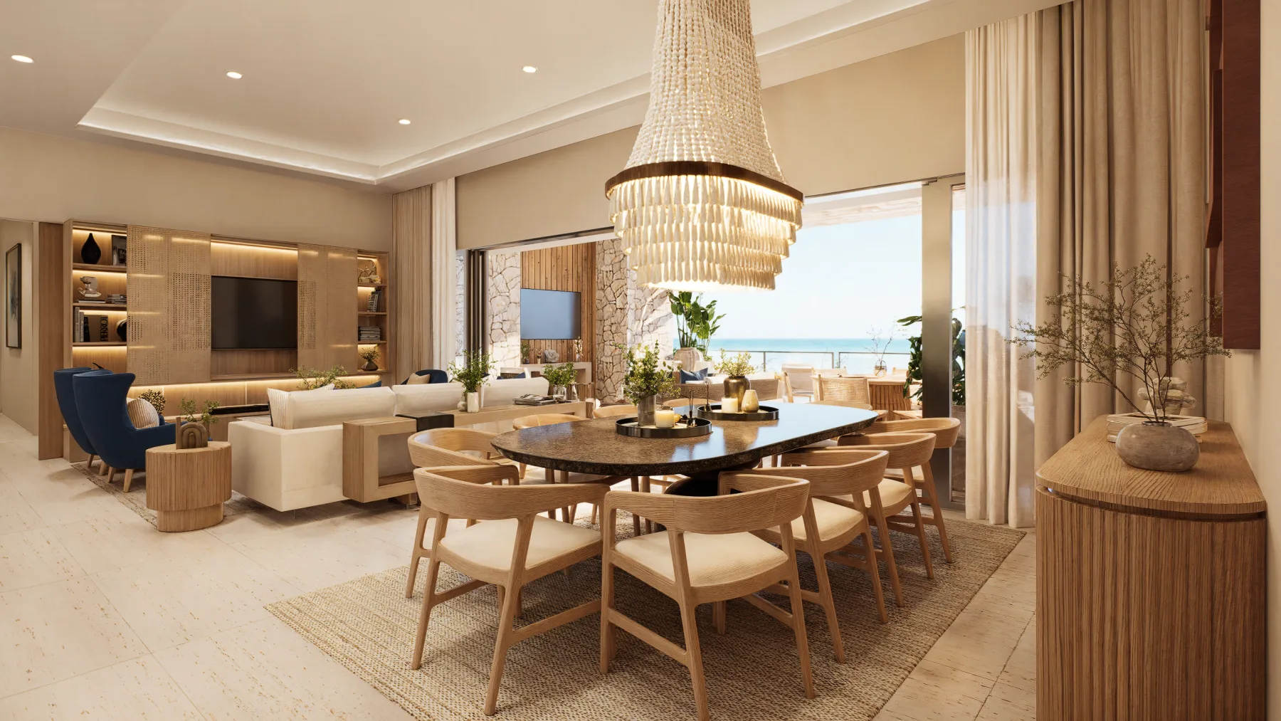 Residential dining room designed by WeDesign